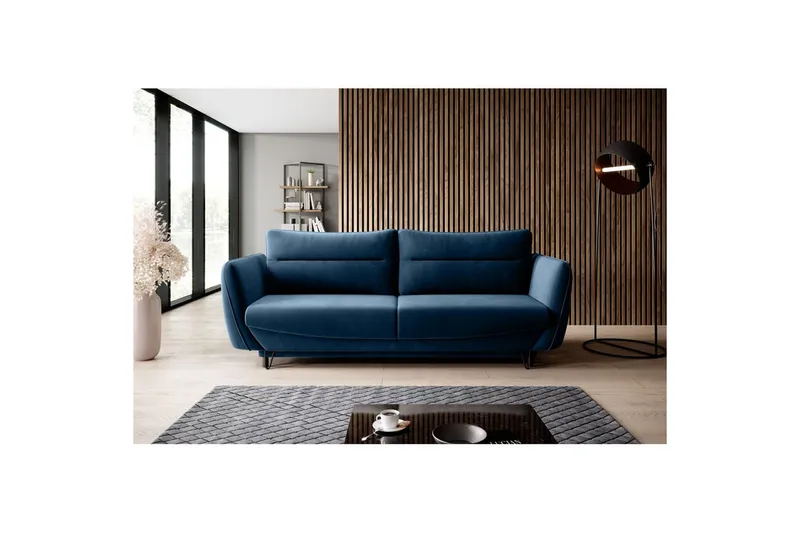 Soffa Eltap Silva 236x95x90 cm, Lukso 40, Mörkblå