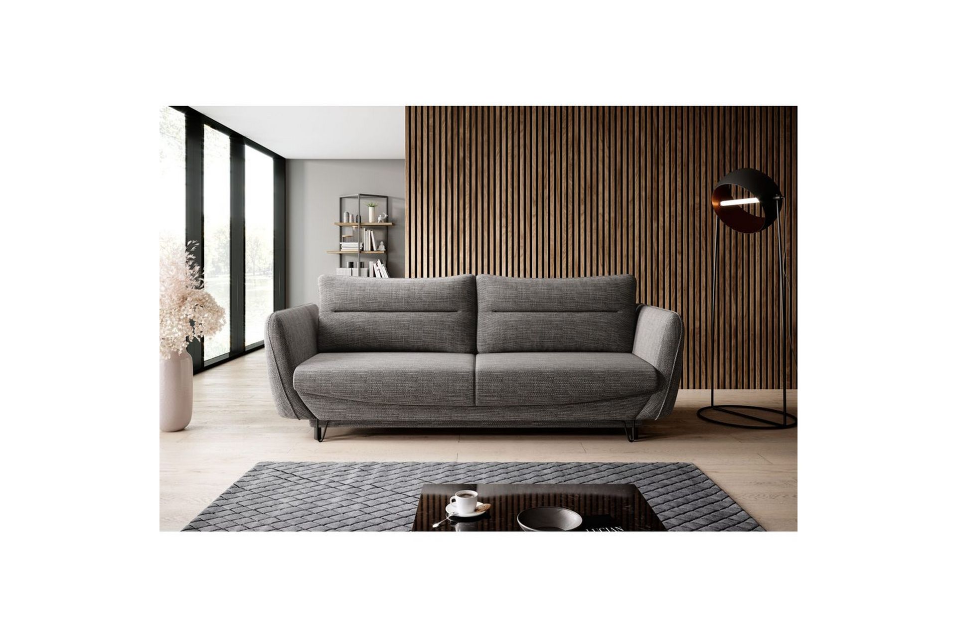 soffa eltap silva 236x95x90 cm - marte 130, grå