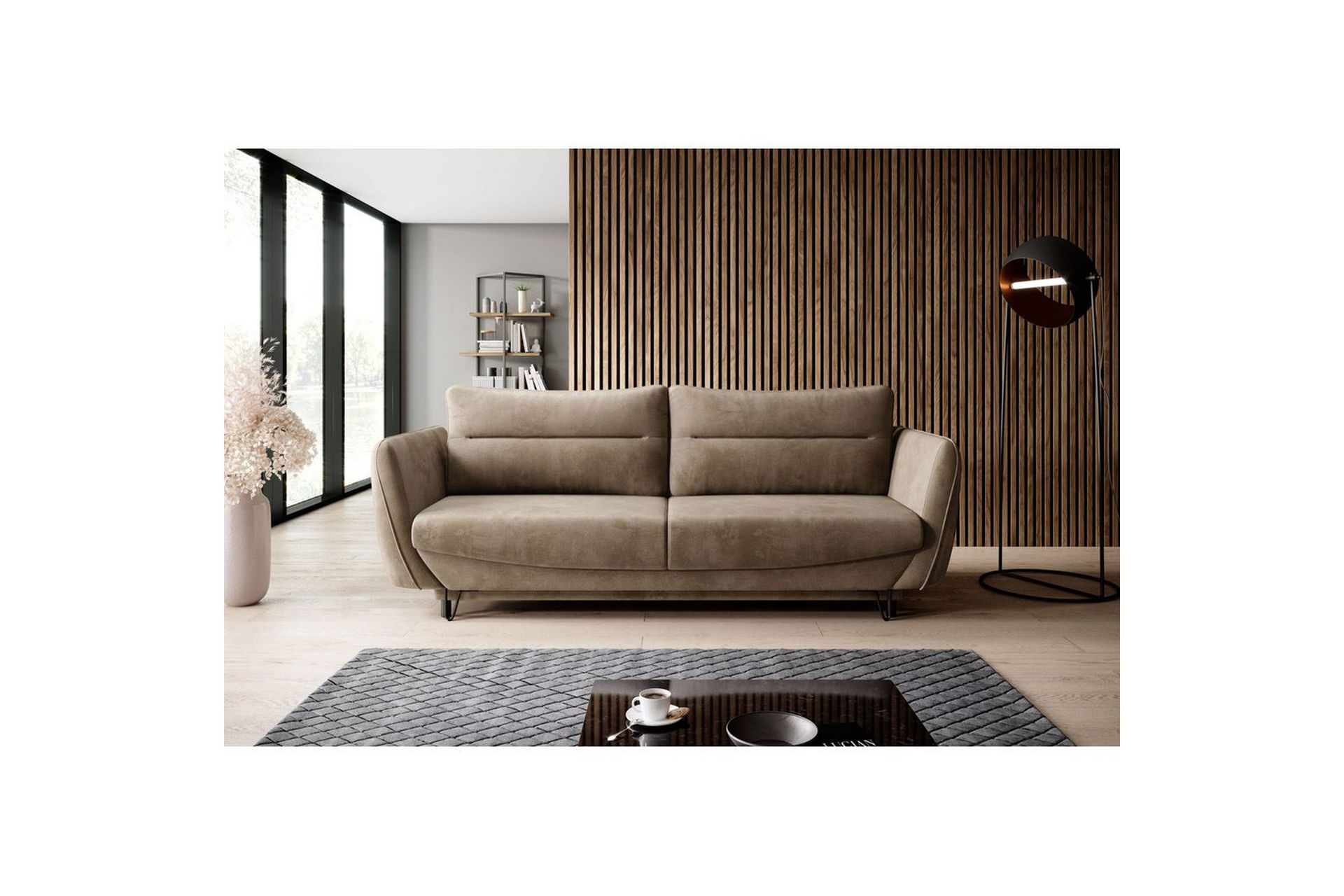 Soffa Eltap Silva 236x95x90 cm - Nube 20, Ljusbrun