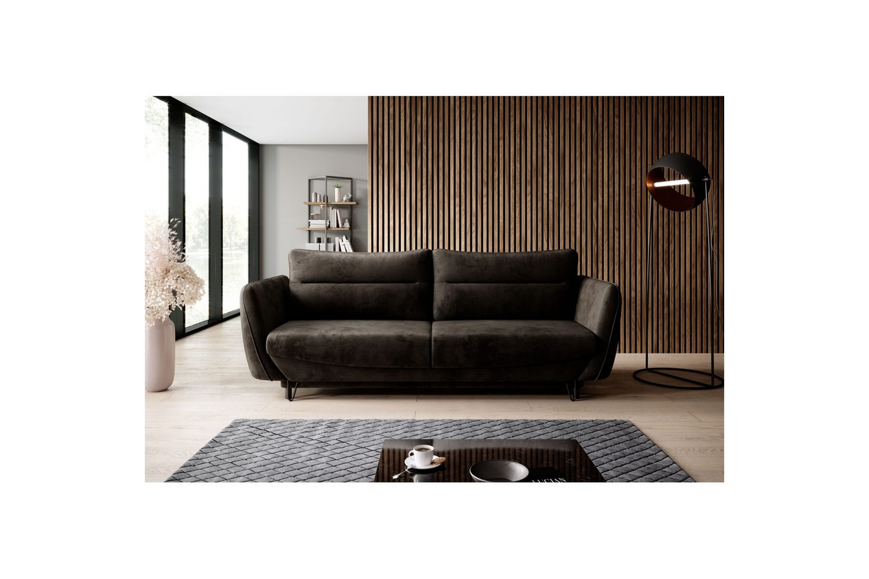 soffa eltap silva 236x95x90 cm - nube 22, mörkbrun