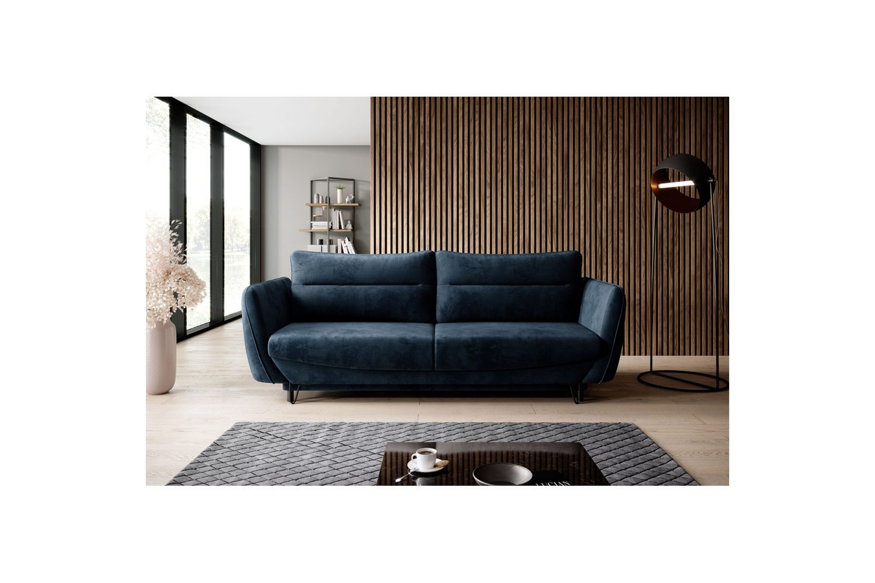 soffa eltap silva 236x95x90 cm - nube 40, mörkblå