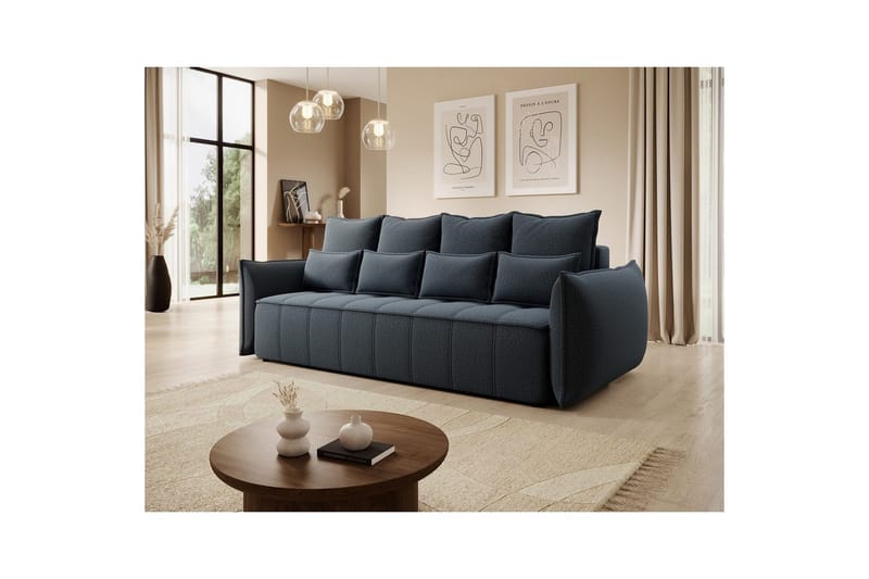 Soffa Eltap Weltton 242x106x94 cm - Enjo 40, Blå - Möbler - Vardagsrum - Bäddsoffor