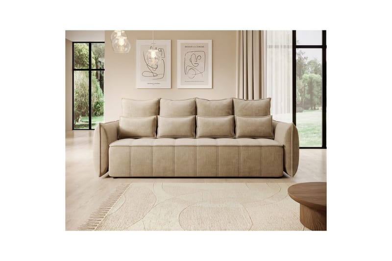 Soffa Eltap Weltton 242x106x94 cm - Nube 20, Beige - Möbler - Vardagsrum - Bäddsoffor