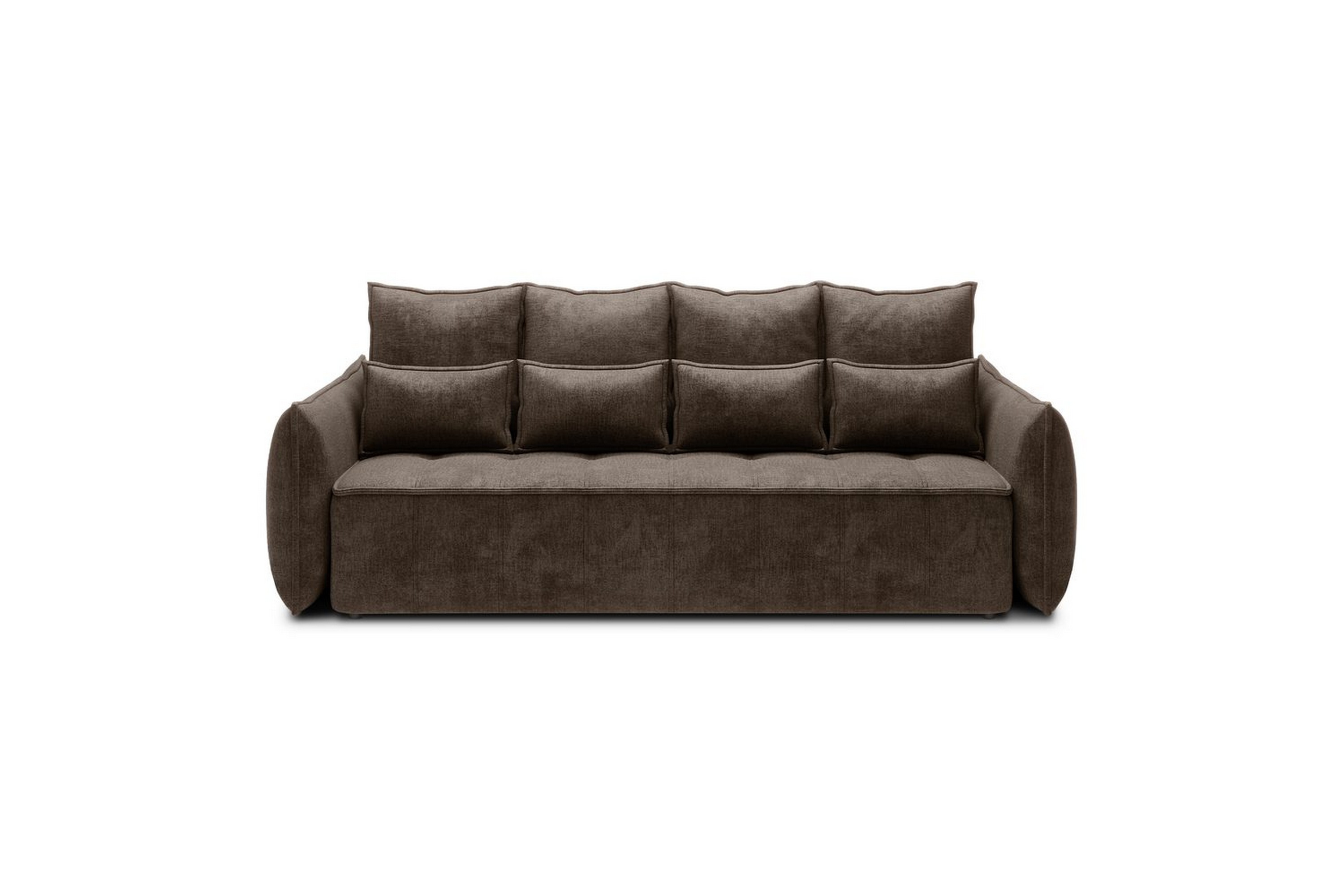 soffa eltap weltton 242x106x94 cm - nube 22, brun