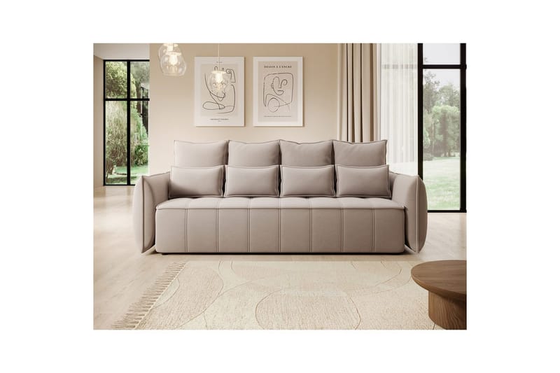 Soffa Eltap Weltton 242x106x94 cm - Sola 18, Beige - Möbler - Vardagsrum - Bäddsoffor