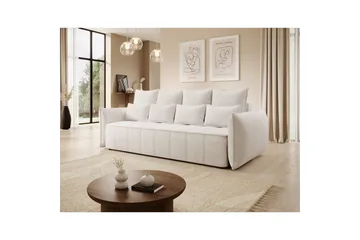 Soffa Eltap Weltton 242x106x94 cm - Paolli 01, Vit - Möbler - Vardagsrum - Bäddsoffor