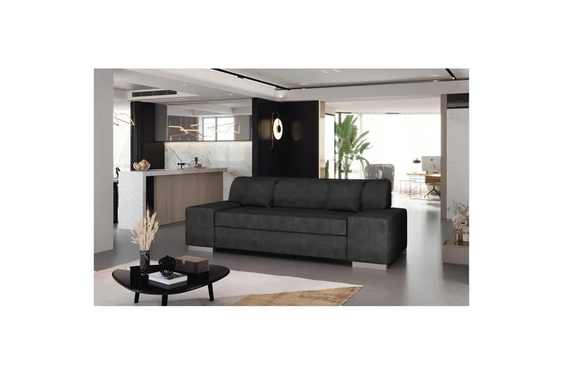 Soffa Eltap Porto, Dora 96, Svart, 3210x92x73 cm