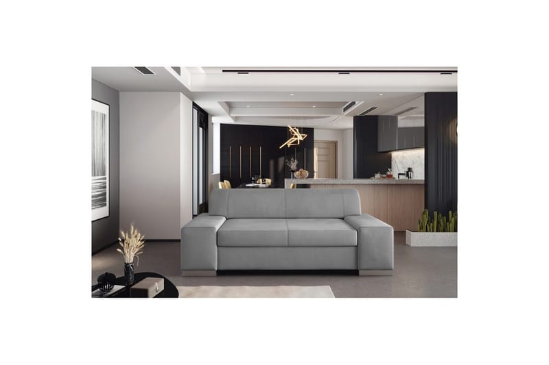 Soffa Eltap Porto - Monolith 84, Ljusgrå, 2190x62x73 cm - Möbler - Vardagsrum - Bäddsoffor