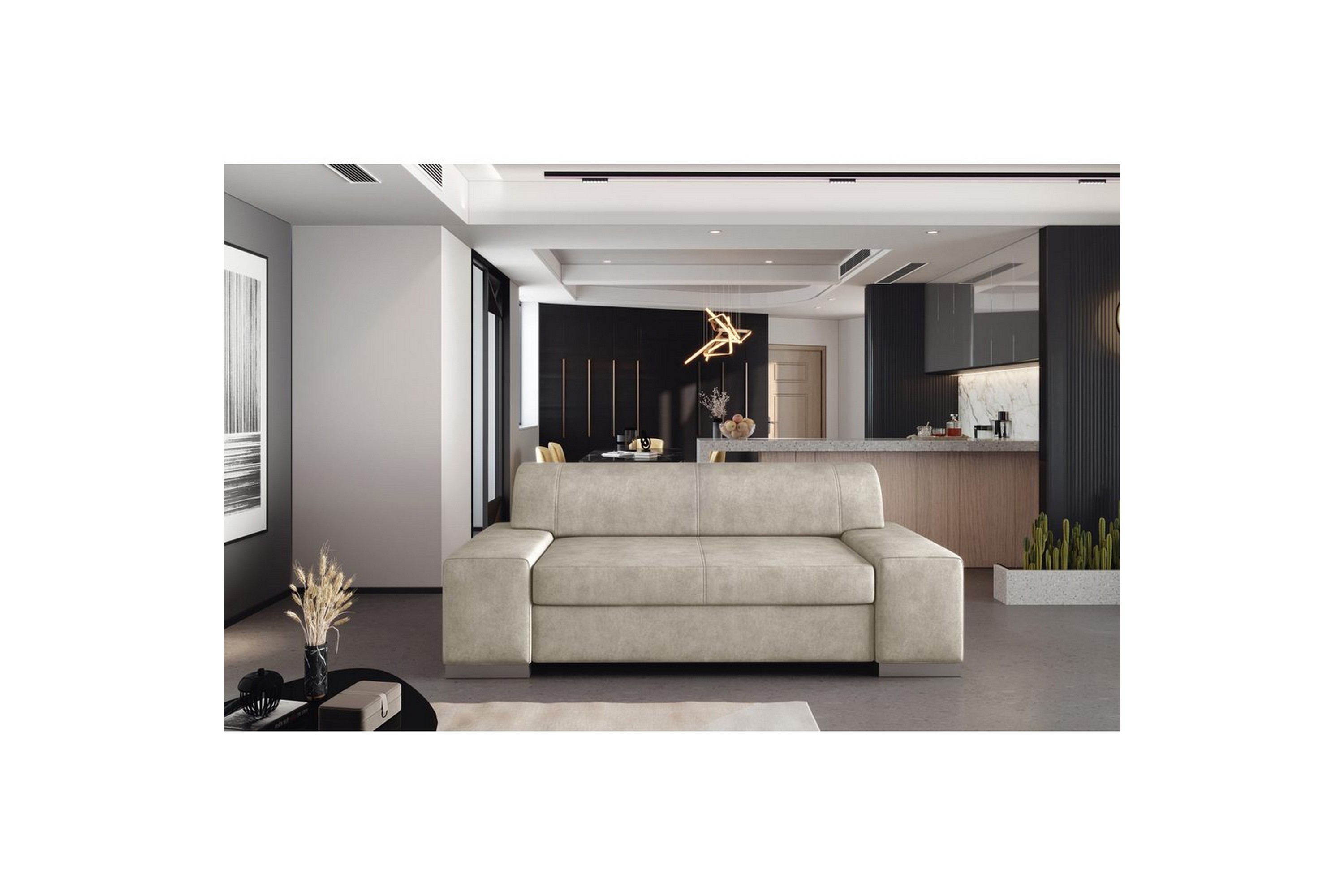 soffa eltap porto - dora 21, beige, 2190x62x73 cm