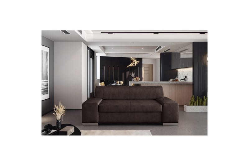 Soffa Eltap Porto - Dora 28, Mörkbrun, 2190x62x73 cm - Möbler - Vardagsrum - Bäddsoffor