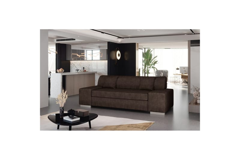 Soffa Eltap Porto - Dora 28, Mörkbrun, 3210x92x73 cm - Möbler - Vardagsrum - Bäddsoffor