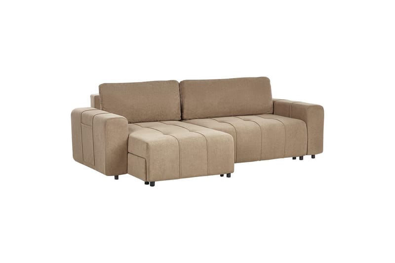Soffa i höger hörn Högervänd Innvik - Brun, 213x156 cm - Möbler - Vardagsrum - Bäddsoffor