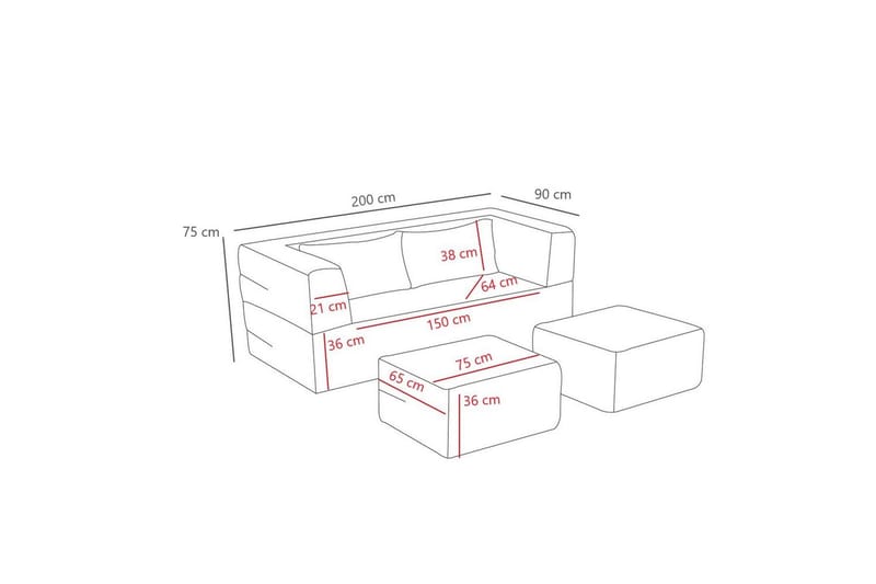 Solin Bäddsoffa 2-sits - Brun - Möbler - Vardagsrum - Bäddsoffor