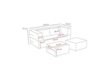 Solin Bäddsoffa 2-sits - Grå - Möbler - Vardagsrum - Bäddsoffor