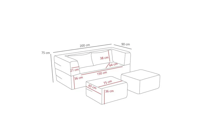 Solin Bäddsoffa 2-sits - Grön - Möbler - Vardagsrum - Bäddsoffor
