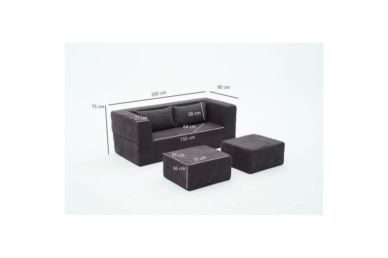 Solin Bäddsoffa 2-sits - Mörkgrå - Möbler - Vardagsrum - Bäddsoffor