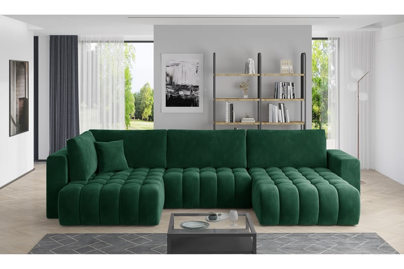 Somerset U-bäddsoffa Divan Höger Blå - Möbler - Vardagsrum - Bäddsoffor - U bäddsoffa