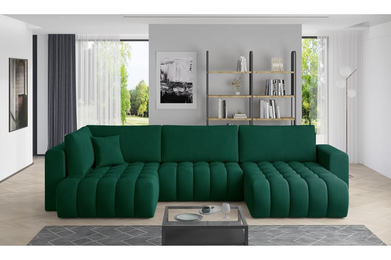 Somerset U-bäddsoffa Divan Höger Gul - Möbler - Vardagsrum - Bäddsoffor - U bäddsoffa