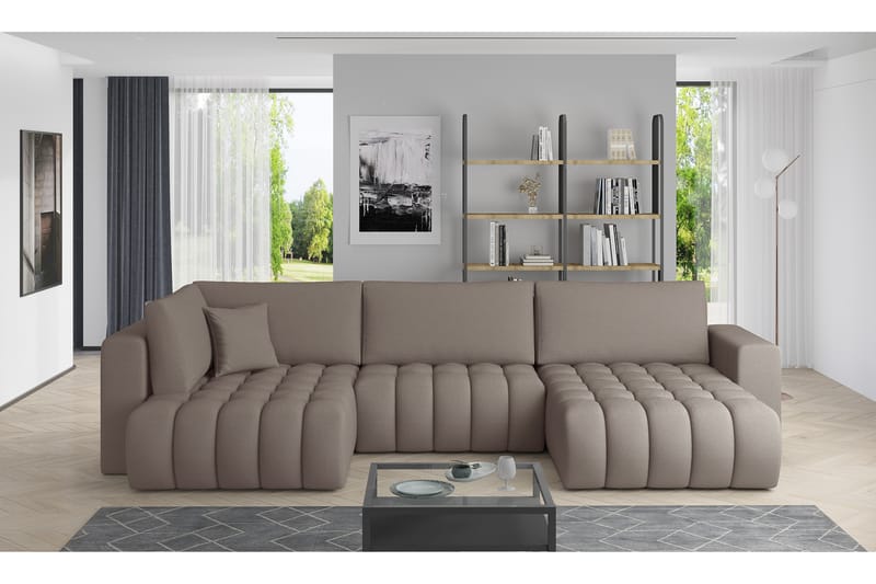 Somerset U-bäddsoffa Divan Höger Gul - Möbler - Vardagsrum - Bäddsoffor - U bäddsoffa