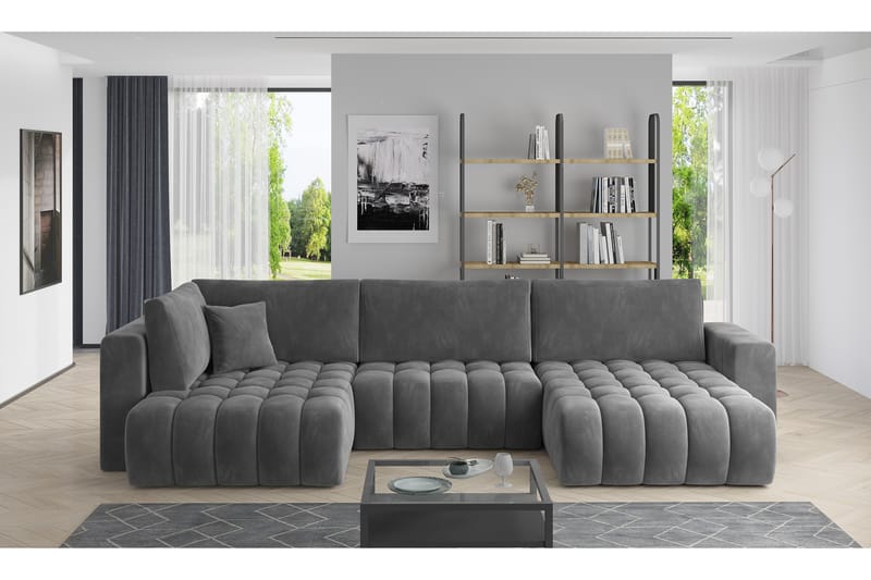 Somerset U-bäddsoffa Divan Höger Guld - Möbler - Vardagsrum - Bäddsoffor - U bäddsoffa