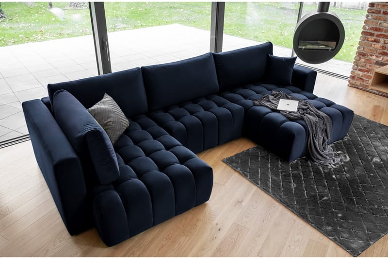 Somerset U-bäddsoffa Divan Höger Mörkgrå - Möbler - Vardagsrum - Bäddsoffor - U bäddsoffa