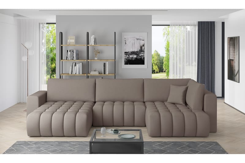 Somerset U-bäddsoffa Divan Vänster Beige - Möbler - Vardagsrum - Bäddsoffor - U bäddsoffa