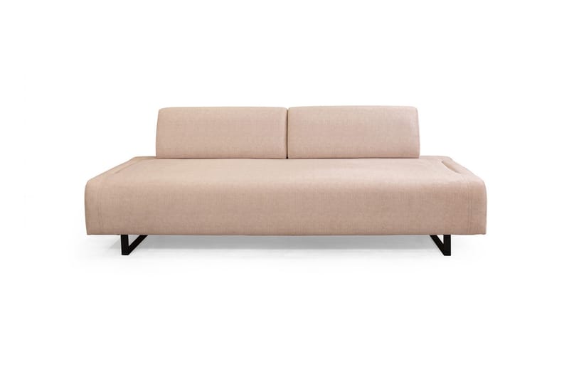 Southburn 3-sits Bäddsoffa 90x220 cm i Tyg med Lösa Ryggkuddar - Beige - Möbler - Vardagsrum - Bäddsoffor