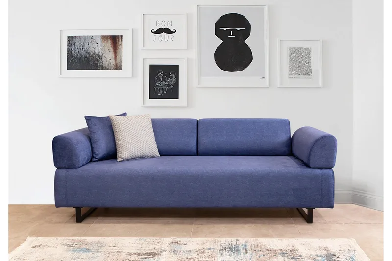 Southburn Bäddsoffa 3-sits - Blå - Möbler - Vardagsrum - Bäddsoffor