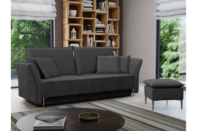 Staffin 3-sits Bäddsoffa Dark grey - Möbler - Vardagsrum - Bäddsoffor