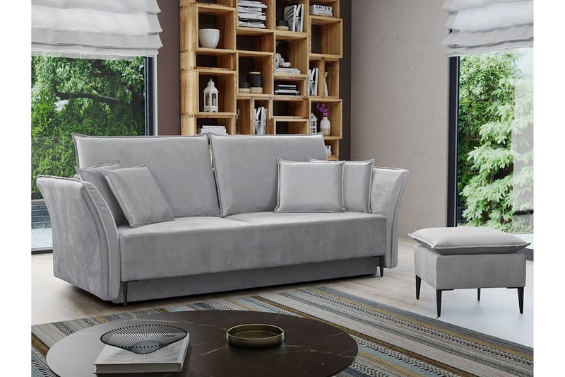 Staffin 3-sits Bäddsoffa Ljusgrå - Möbler - Vardagsrum - Bäddsoffor