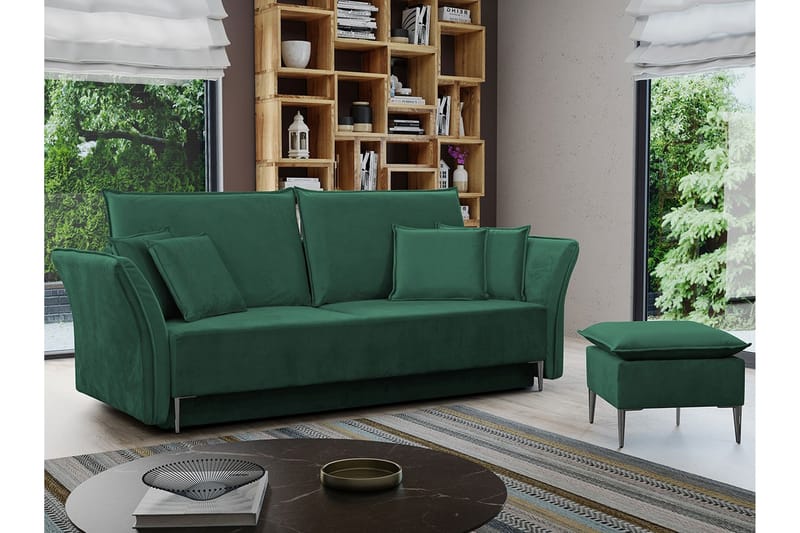 Staffin 3-sits Bäddsoffa Mörkgrön - Möbler - Vardagsrum - Bäddsoffor