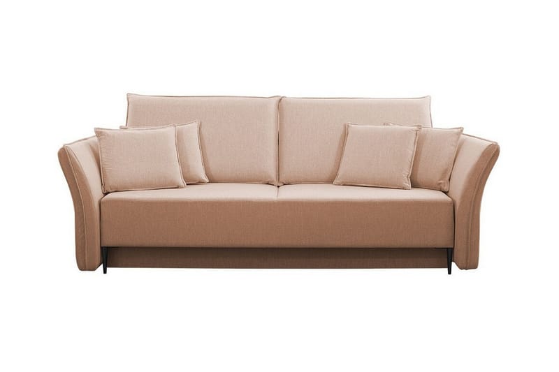 Staffin 3-sits Bäddsoffa Rosa/Beige - Möbler - Vardagsrum - Bäddsoffor