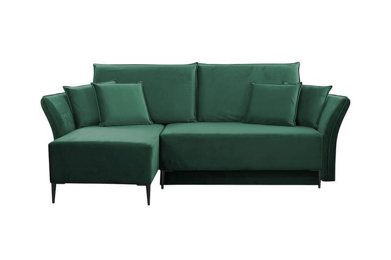 Staffin 3-sits Hörnbäddsoffa NO_BRAND Dark green - Möbler - Vardagsrum - Bäddsoffor - Hörnbäddsoffa