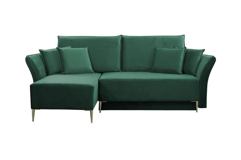 Staffin 3-sits Hörnbäddsoffa NO_BRAND Dark green - Möbler - Vardagsrum - Bäddsoffor - Hörnbäddsoffa