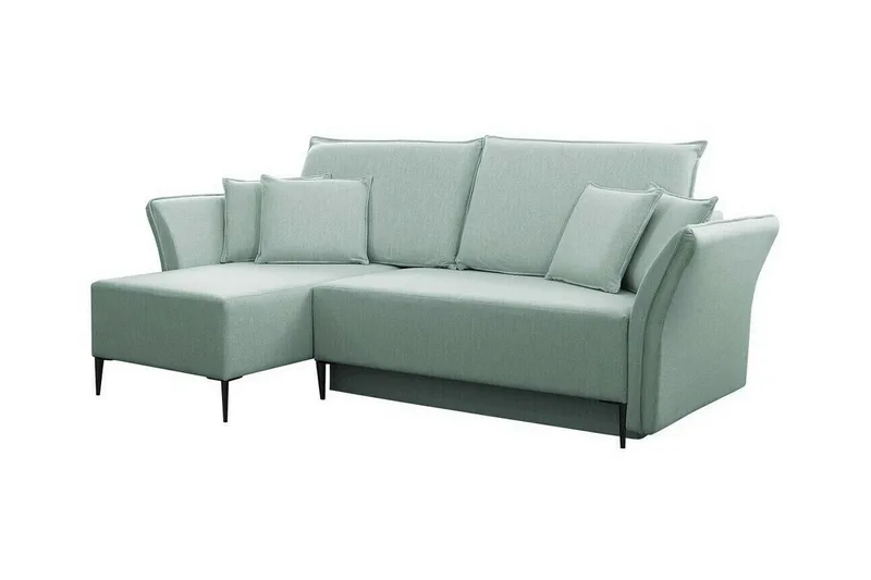 Staffin 3-sits Hörnbäddsoffa NO_BRAND Light green/Green/Mint - Möbler - Vardagsrum - Bäddsoffor - Hörnbäddsoffa
