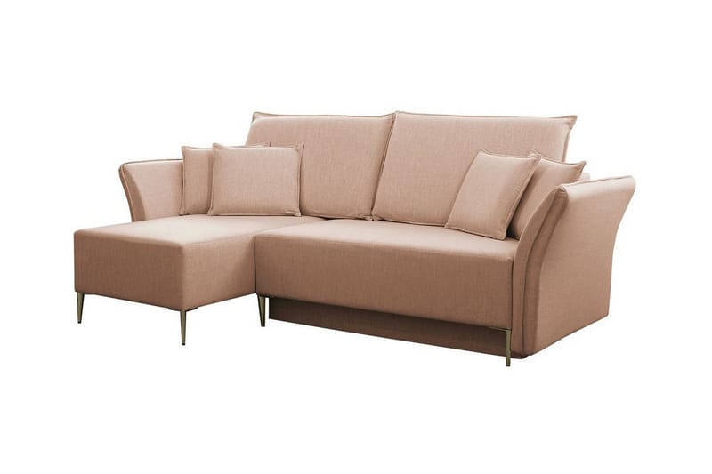 Staffin 3-sits Hörnbäddsoffa Rosa - Möbler - Vardagsrum - Bäddsoffor