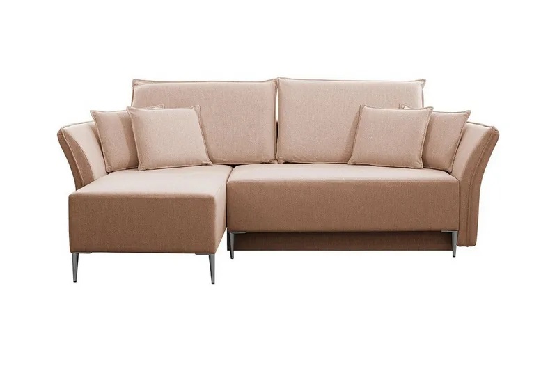 Staffin 3-sits Hörnbäddsoffa Pink - Möbler - Vardagsrum - Bäddsoffor - Hörnbäddsoffa