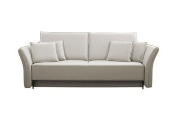 Staffin 3-sits Rektangulär Bäddsoffa med Förvaring i Tyg - Beige - Möbler - Vardagsrum - Bäddsoffor