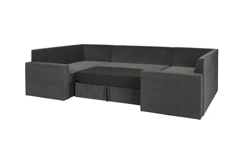 Staffin 4-sits Hörnbäddsoffa Dark grey - Möbler - Vardagsrum - Bäddsoffor - Hörnbäddsoffa