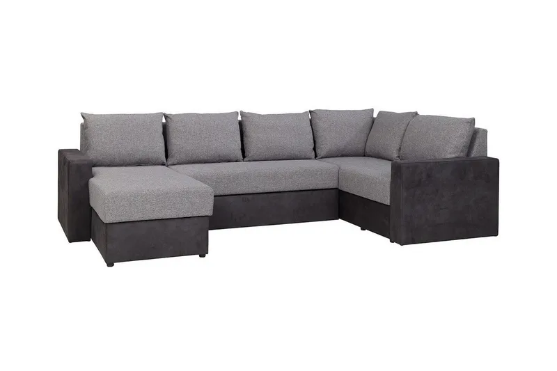 Staffin 4-sits Hörnbäddsoffa Dark grey/Light grey - Möbler - Vardagsrum - Bäddsoffor - Hörnbäddsoffa