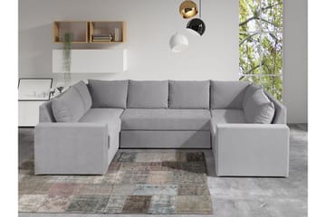 Staffin 4-sits Hörnbäddsoffa Light grey/Dark grey - Möbler - Vardagsrum - Bäddsoffor - Hörnbäddsoffa