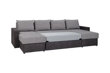 Staffin 4-sits Hörnbäddsoffa Light grey/Dark grey - Möbler - Vardagsrum - Bäddsoffor - U bäddsoffa