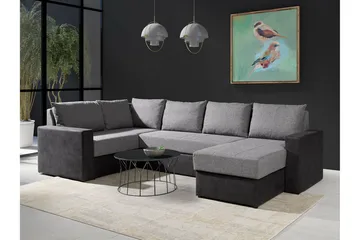Staffin 4-sits Hörnbäddsoffa Ljusgrå - Möbler - Vardagsrum - Bäddsoffor - Hörnbäddsoffa