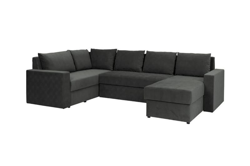 Staffin 4-sits Hörnbäddsoffa Mörkgrå - Möbler - Vardagsrum - Bäddsoffor - Hörnbäddsoffa