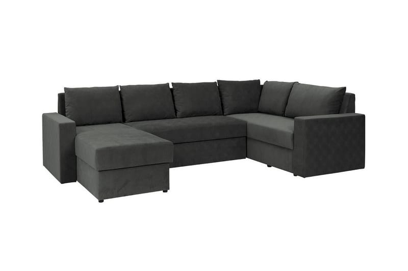 Staffin 4-sits Hörnbäddsoffa Mörkgrå - Möbler - Vardagsrum - Bäddsoffor - Hörnbäddsoffa