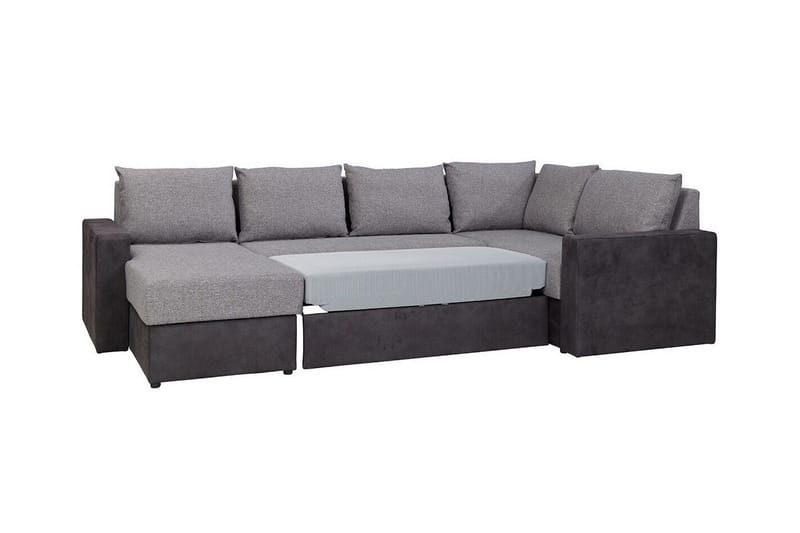 Staffin 4-sits Hörnbäddsoffa NO_BRAND Dark grey - Möbler - Vardagsrum - Bäddsoffor - Hörnbäddsoffa