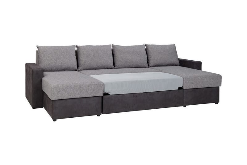 Staffin 4-sits Hörnbäddsoffa NO_BRAND Dark grey - Möbler - Vardagsrum - Bäddsoffor - U bäddsoffa