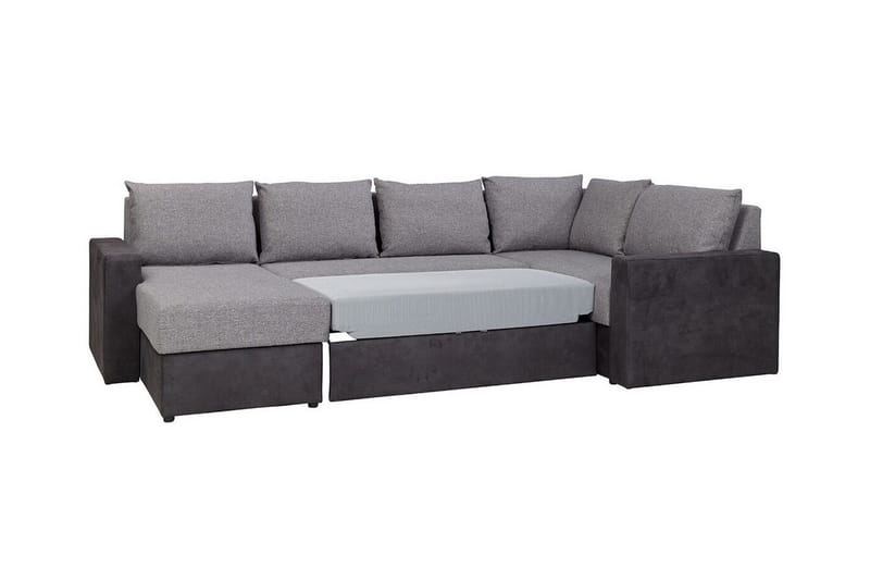 Staffin 4-sits Hörnbäddsoffa NO_BRAND Dark grey - Möbler - Vardagsrum - Bäddsoffor - Hörnbäddsoffa