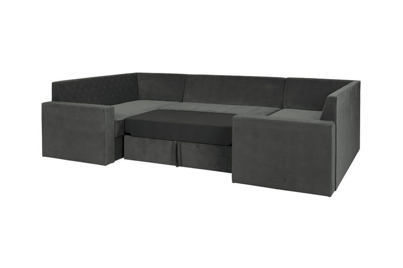 Staffin 4-sits Hörnbäddsoffa NO_BRAND Light grey/Dark grey - Möbler - Vardagsrum - Bäddsoffor - Hörnbäddsoffa