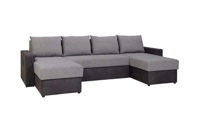 Staffin 4-sits Hörnbäddsoffa NO_BRAND Light grey/Dark grey - Möbler - Vardagsrum - Bäddsoffor - Hörnbäddsoffa